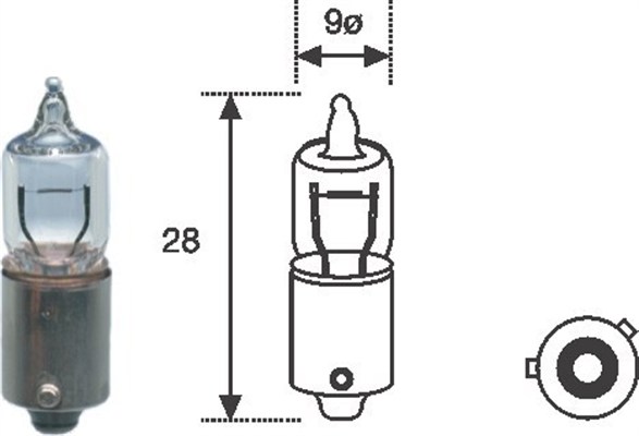 Bec, lampa spate 002701100000 MAGNETI MARELLI